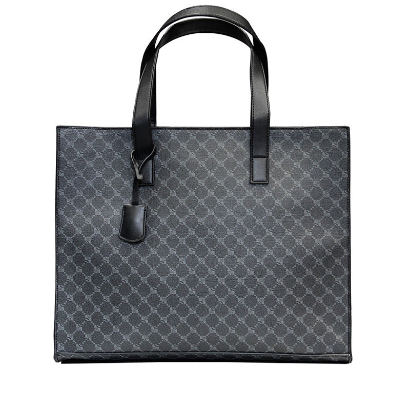 Men's Summer Plaid Daily Personalized File Men's Shoulder Bags