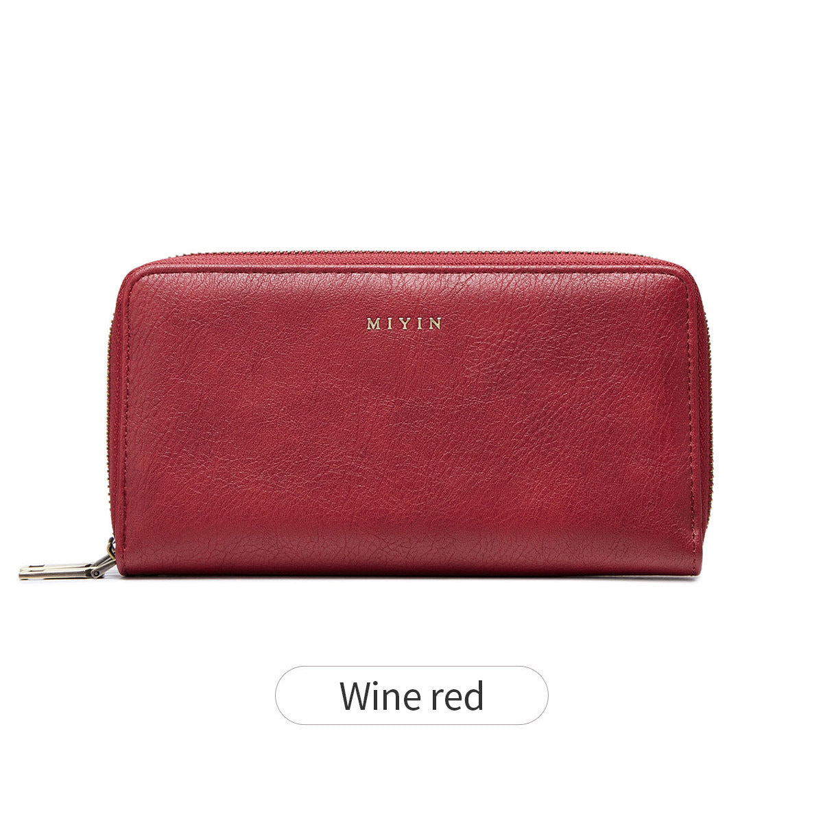 Women's Swiping Double Zipper Large Capacity Long Vintage Ladies Wallet