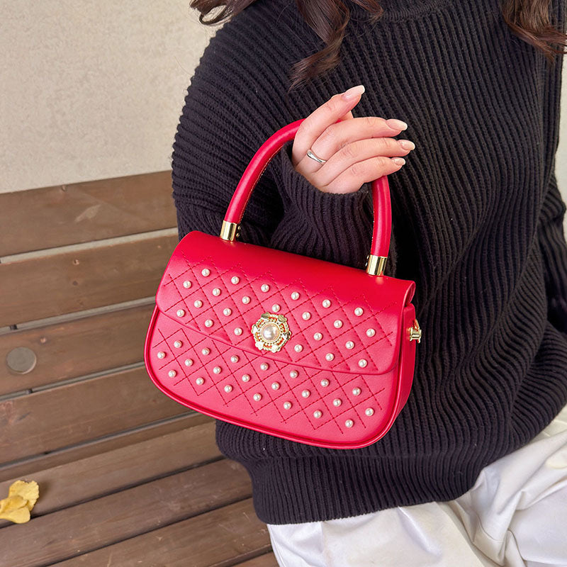 Western Style Textured Spring Good-looking Pearl Women's Shoulder Bag