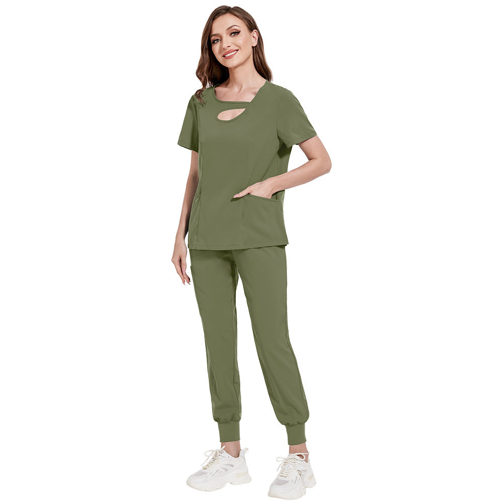 Frosted Doctor Nurse Nursing Home Beauty Salon Work Uniform