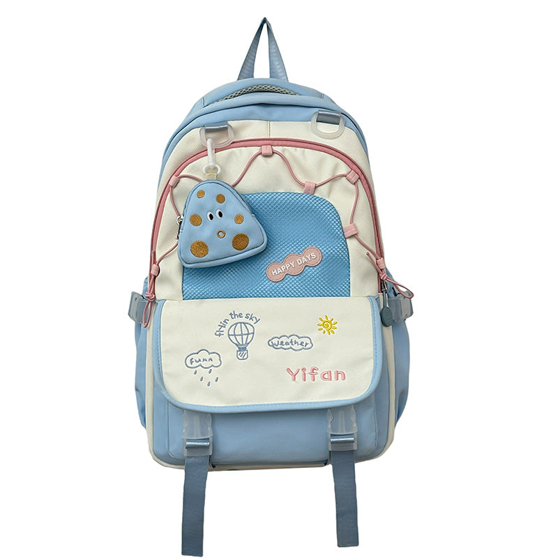 Junior High Female Simple Senior Distribution Backpacks