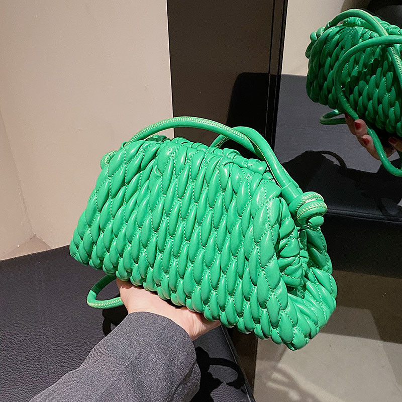 Pleated Cloud Spring Fashion Dumpling Clip Shoulder Bags