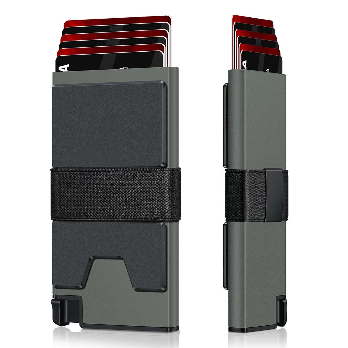 Men's Aluminum Alloy Box Elastic Band Metal Men's Wallet