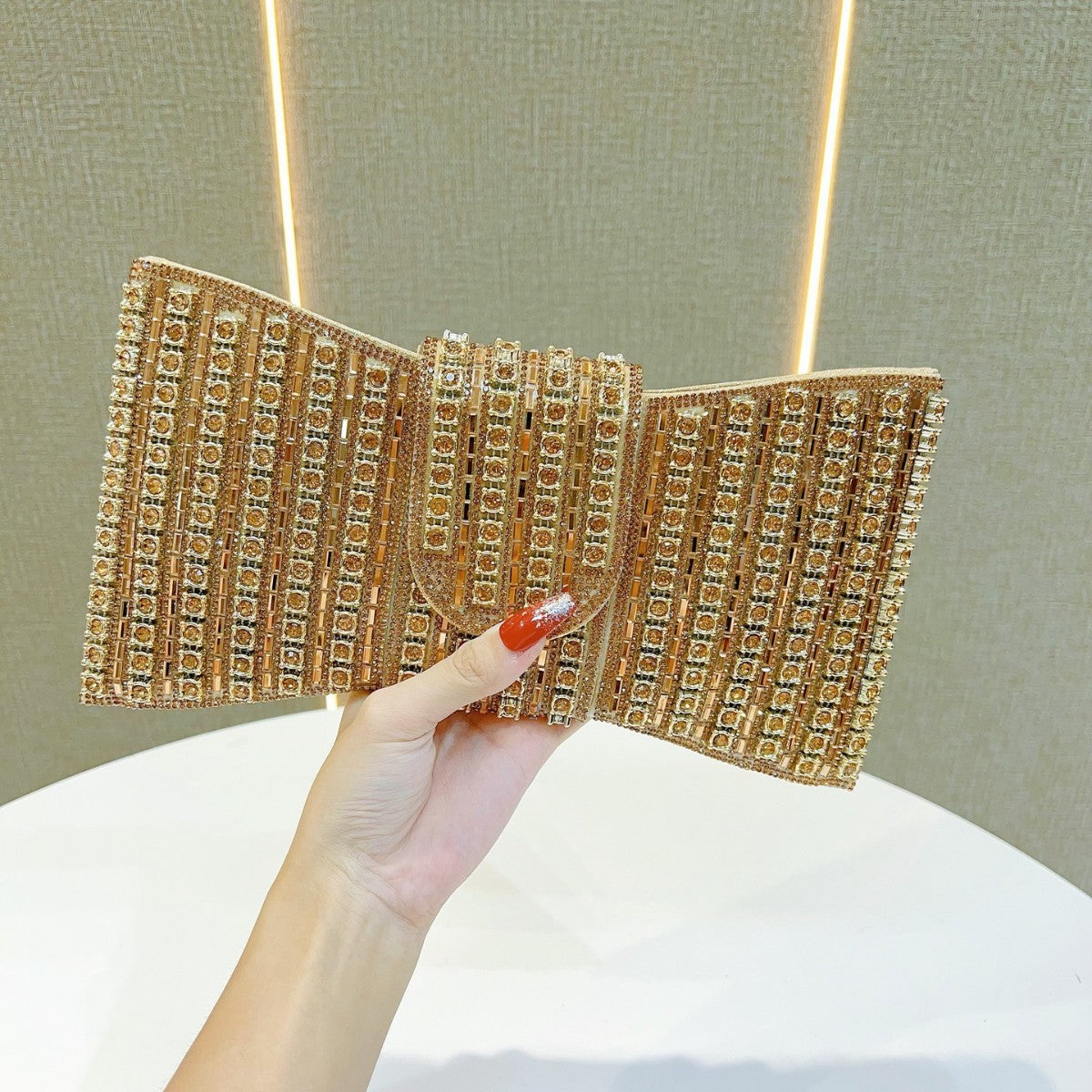 Retro High-grade Clutch Full Diamond Dinner Bags