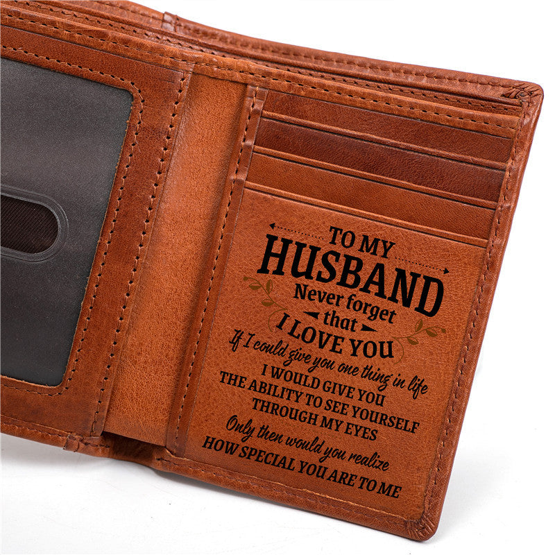 Men's Layer Cow Vegetable Tanned Leather Genuine Men's Wallets