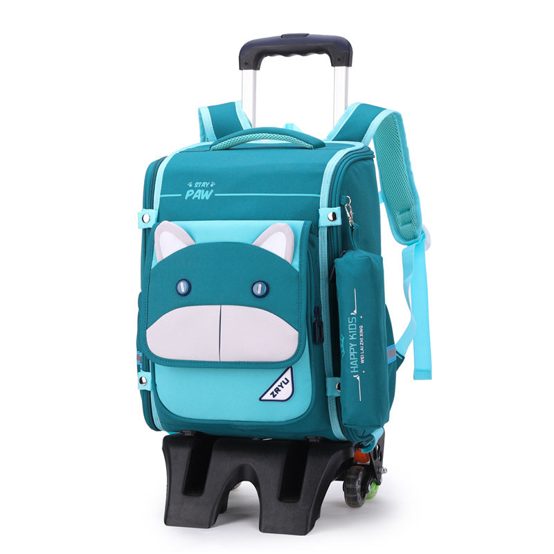 Women's & Men's Natural Fish Full Open Space Primary Grade Elementary School Students' Schoolbags