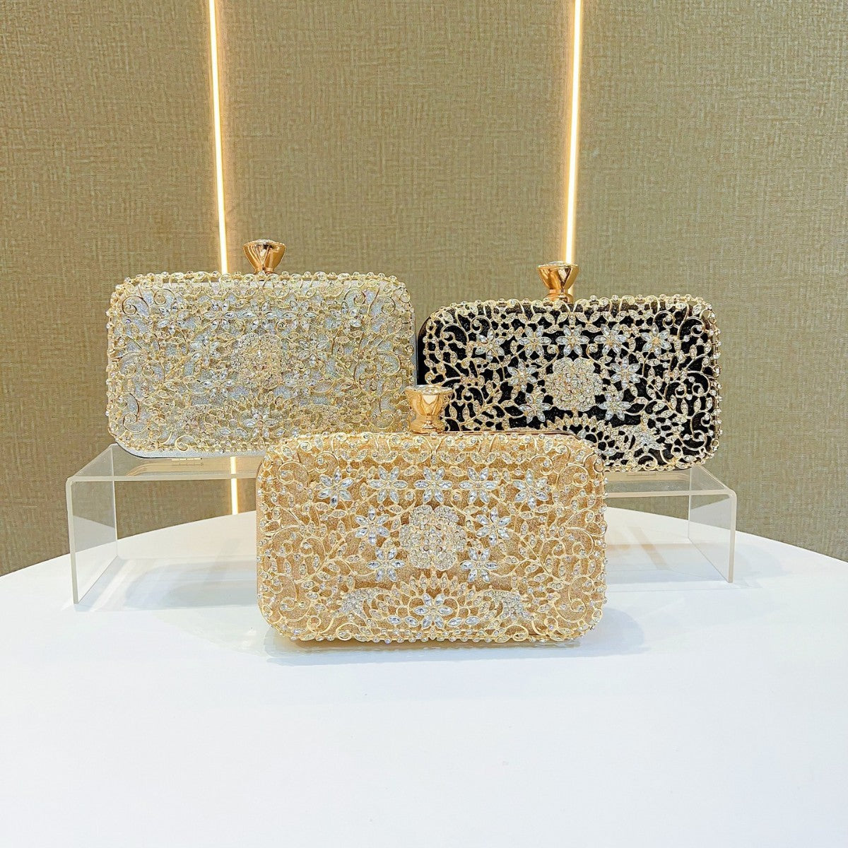 Diamond Dinner Banquet Clutch All Match Handbags