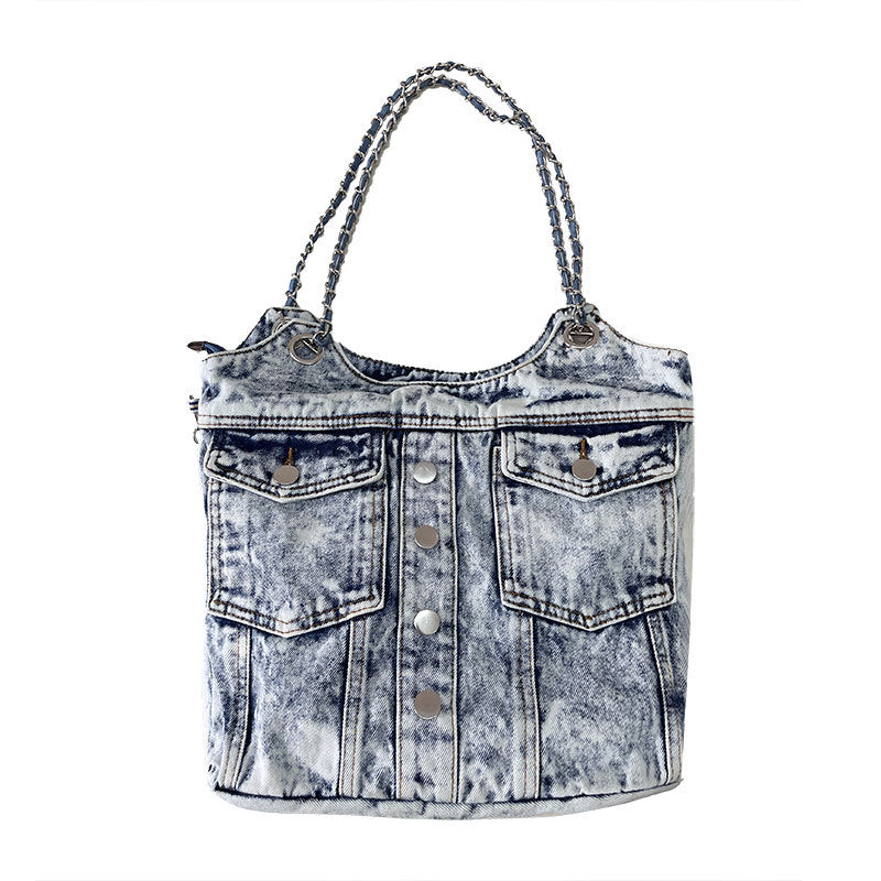 Attractive Charming Large Capacity Jean Design Shoulder Bags