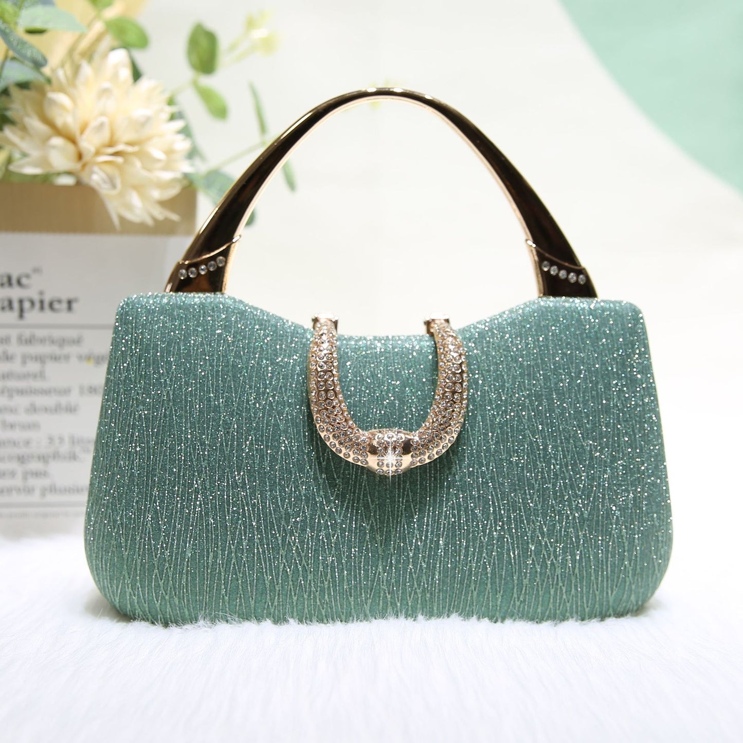 Fashion Thin Glittering Texture Portable Dinner Banquet Bags