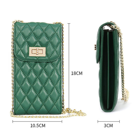 Women's Style Sheepskin Summer Large Capacity Mobile Bags