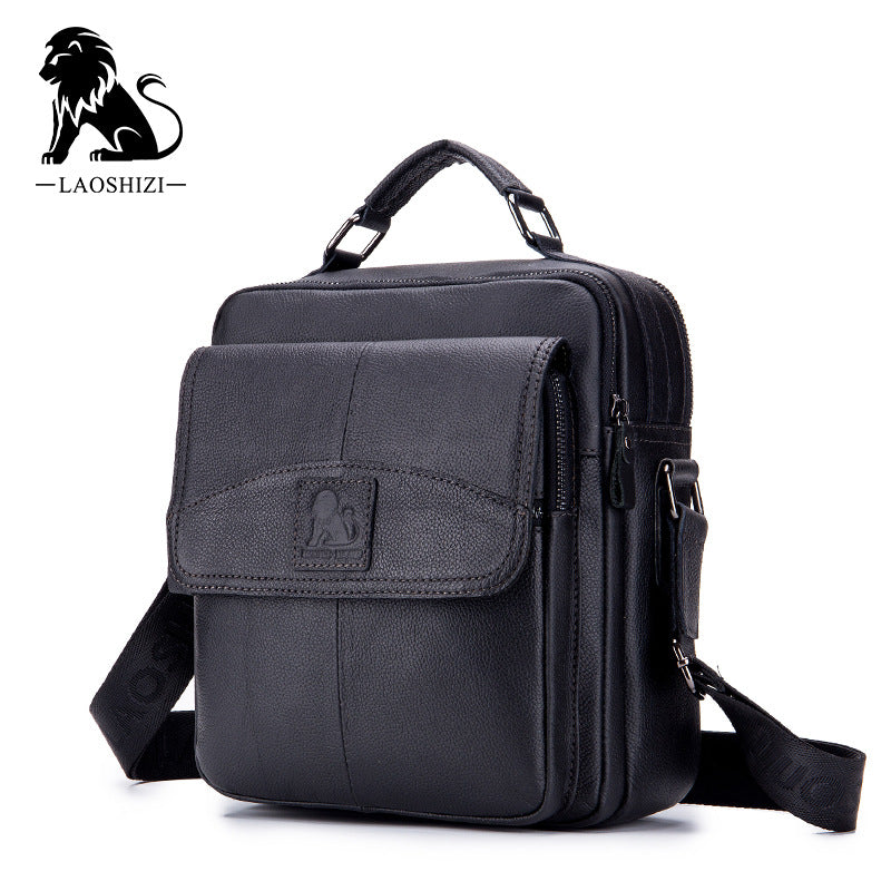 Men's Top Layer Cowhide Fashion Business Multifunction Men's Messenger Bags