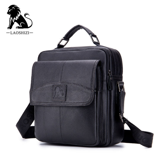 Men's Top Layer Cowhide Fashion Business Multifunction Men's Messenger Bags