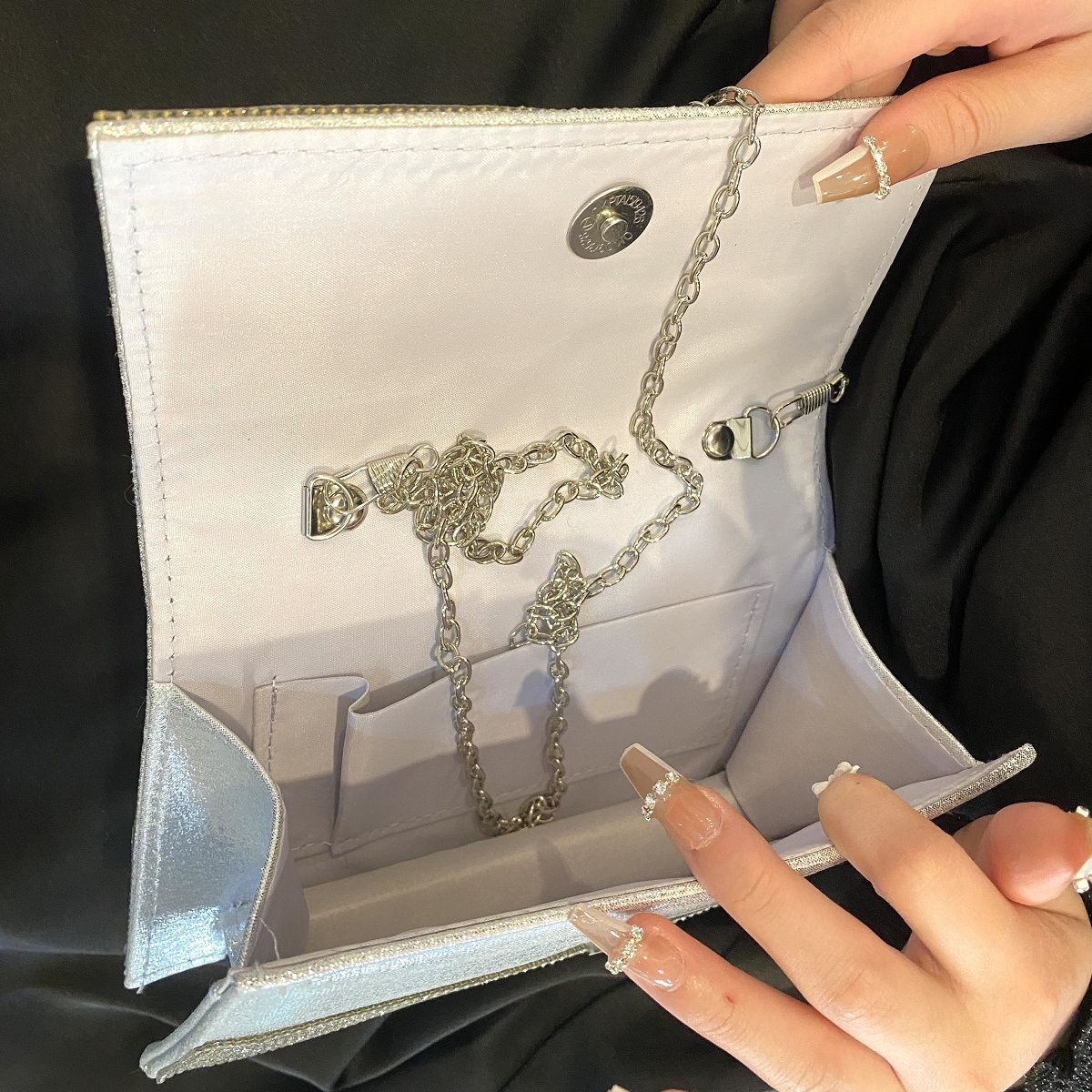 Full Diamond Sier Fashion Banquet Birthday Evening Bags