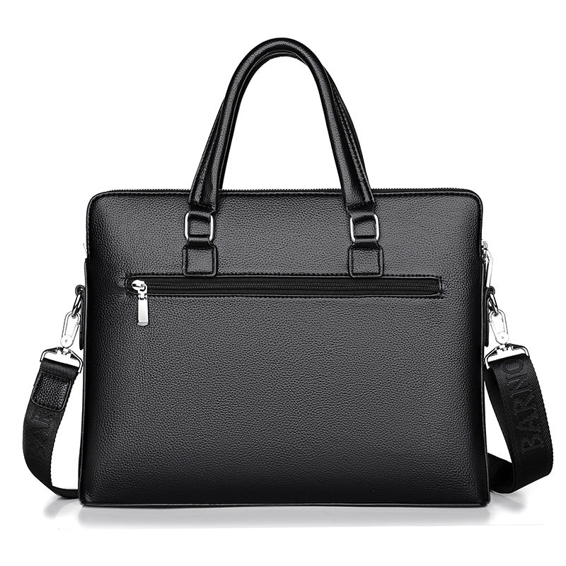 Classic Men's Fashion Soft Trendy Business Men's Handbags