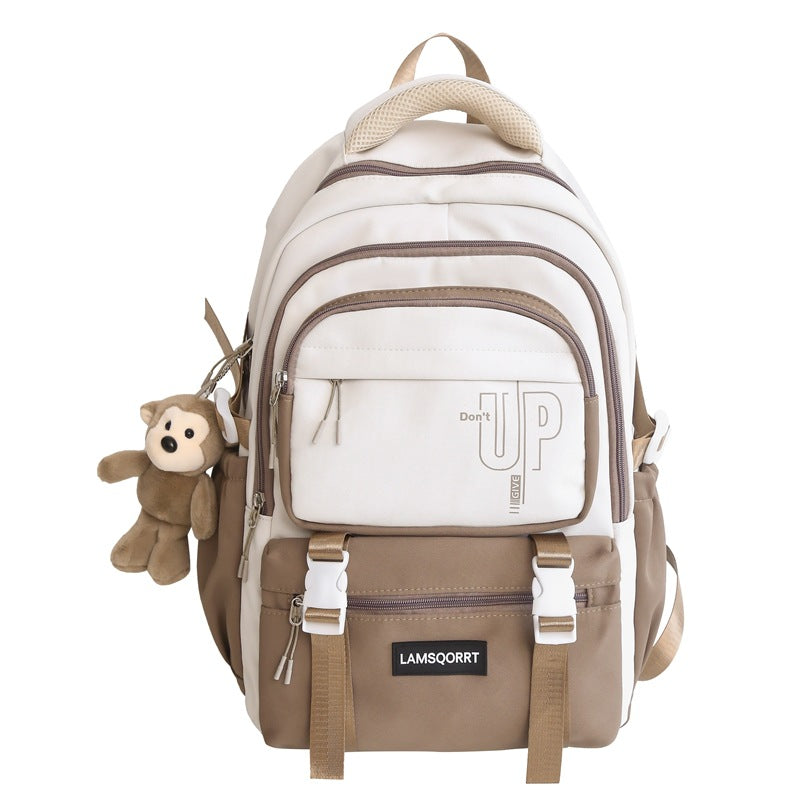 Fashion Female Junior High Large Capacity Color Middle School Students' Schoolbags