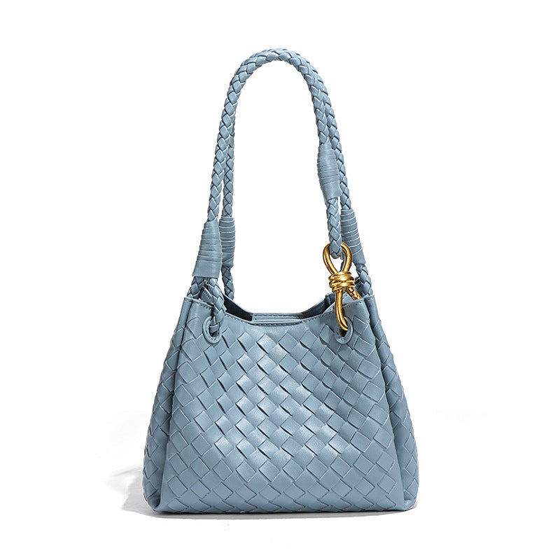 Women's Vintage Weave Hand Carrying Parachute Two-piece Set Women's Handbag