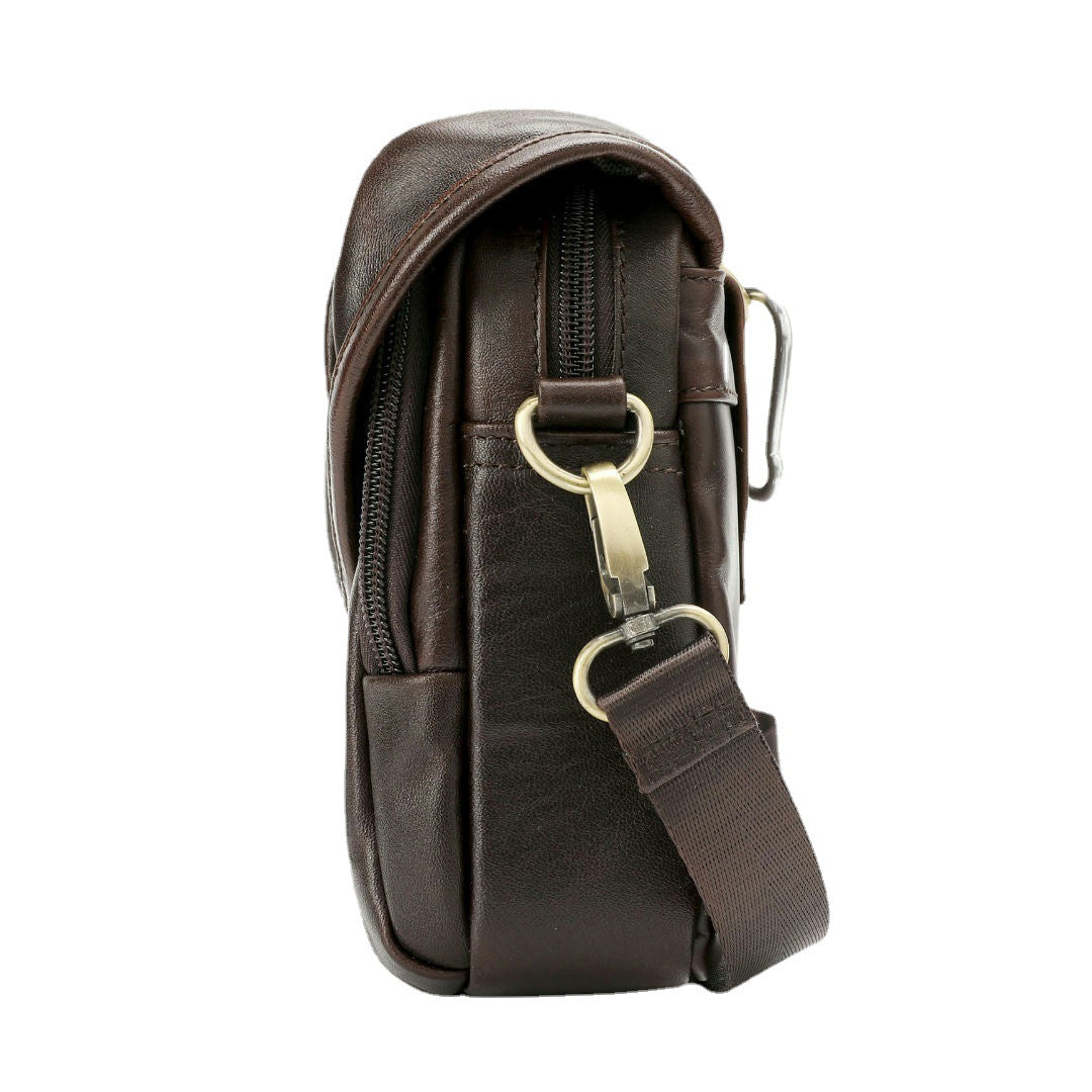 Men's First Layer Cowhide Leather Retro Soft Men's Shoulder Bags