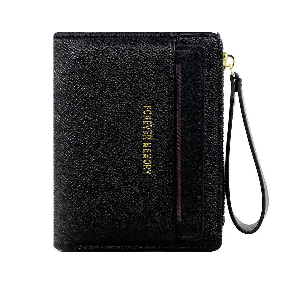 Women's Short Zipper Clutch Document Female Car Ladies Wallet