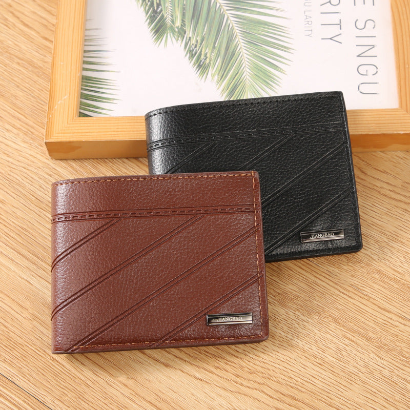 Men's Short Fashion Green Large Capacity Men's Wallet
