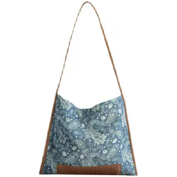 Women's Cool Linen Retro Floral Lightweight Shoulder Bags
