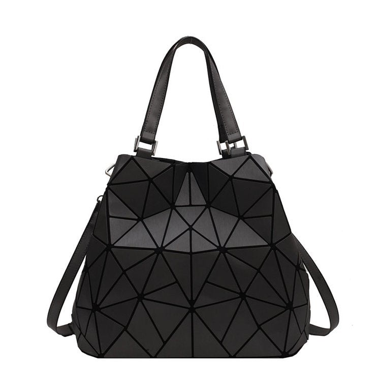 Women's Korean Fashion Solid Color Geometric Pattern Crossbody Bags