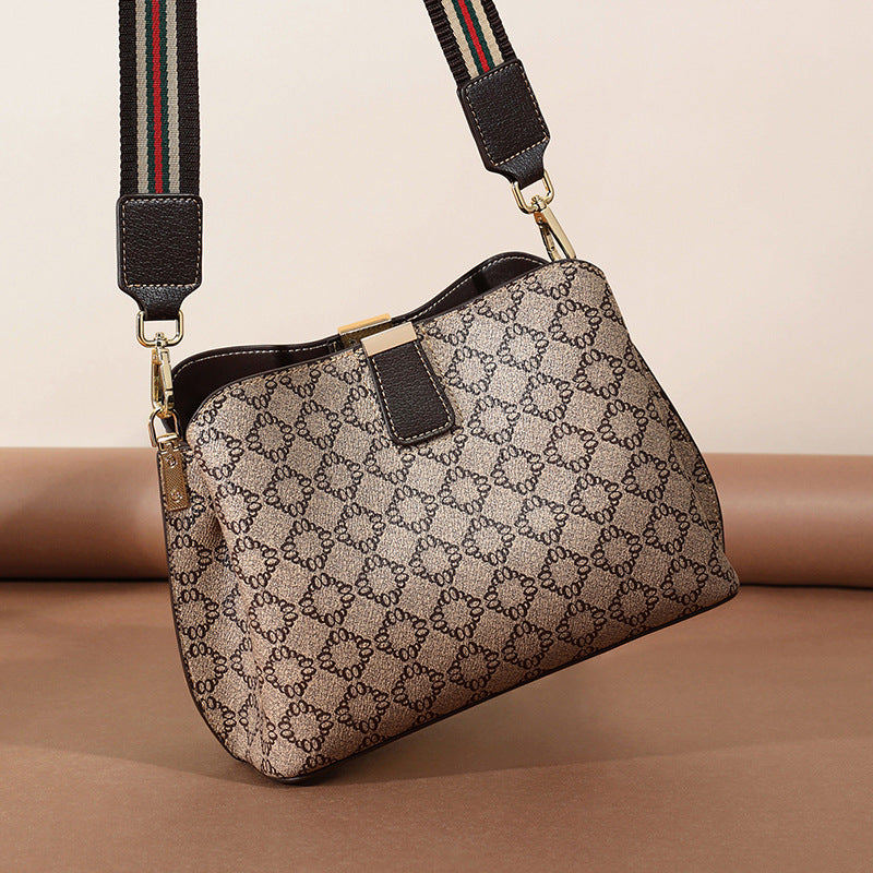 Women's Niche Designer Fashion Wide Strap Versatile Bags