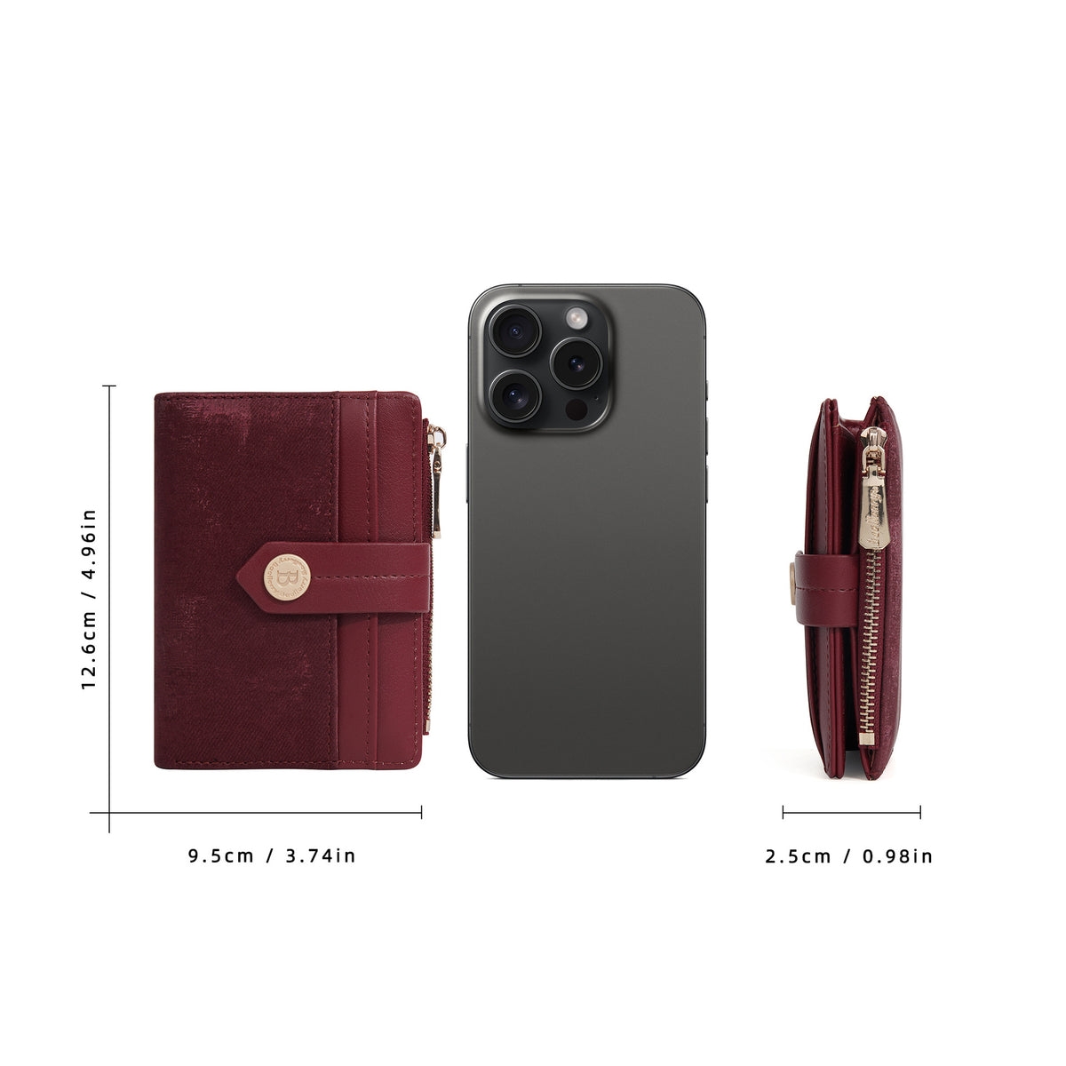 Attractive Integrated High-grade Short Style Zipper Purses