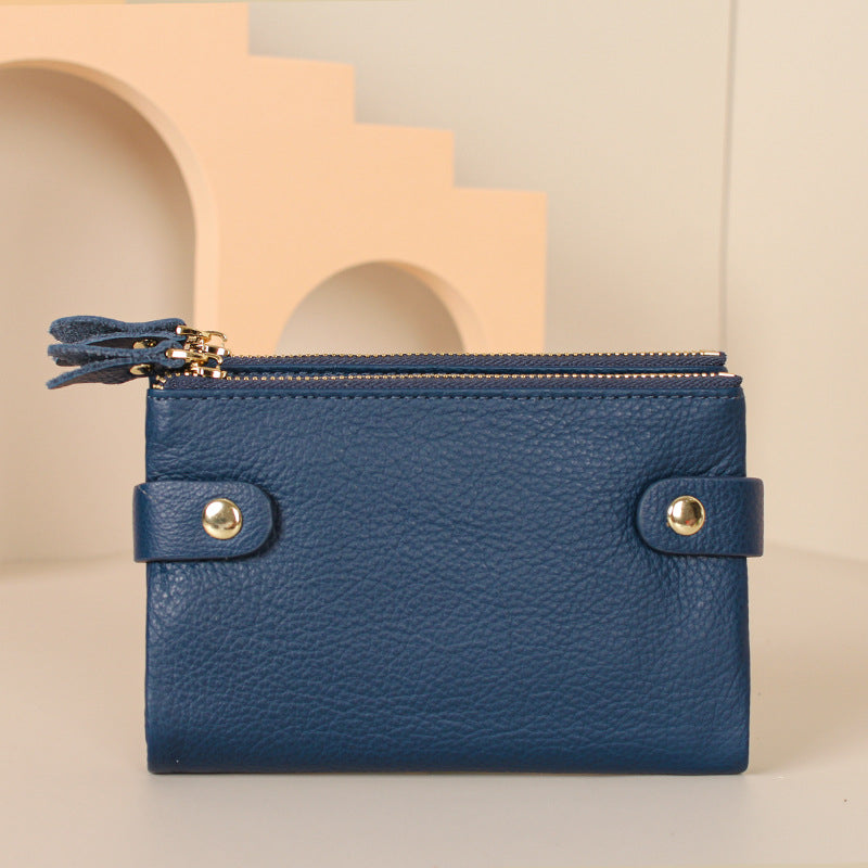 Genuine Leather First Layer Cowhide Korean Purses