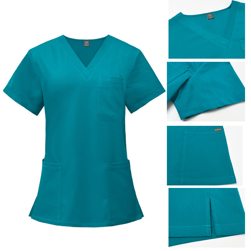 Multifunctional Pocket Surgical Gown Anesthesiologist Work Uniform