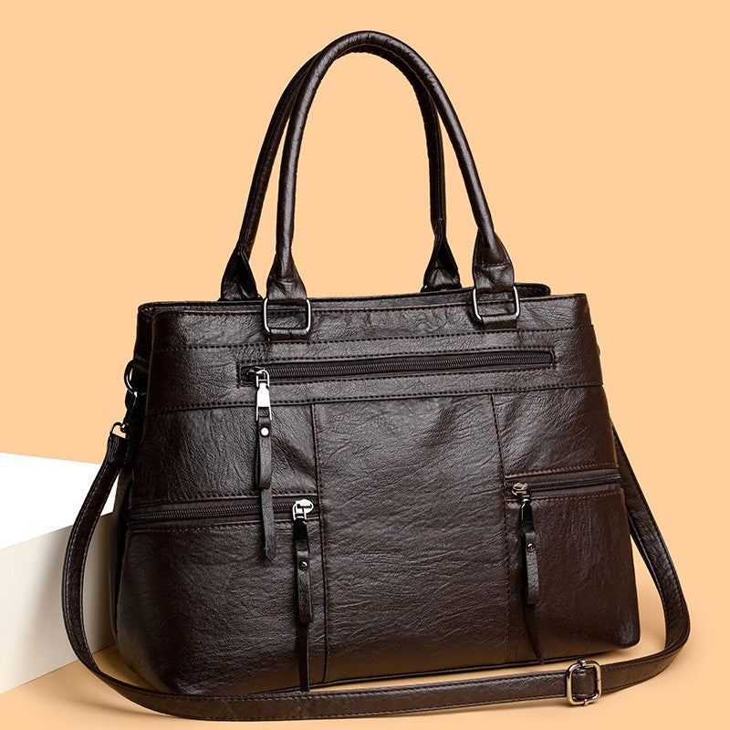 Women's Large Capacity Advanced Texture Soft Leather Women's Handbag