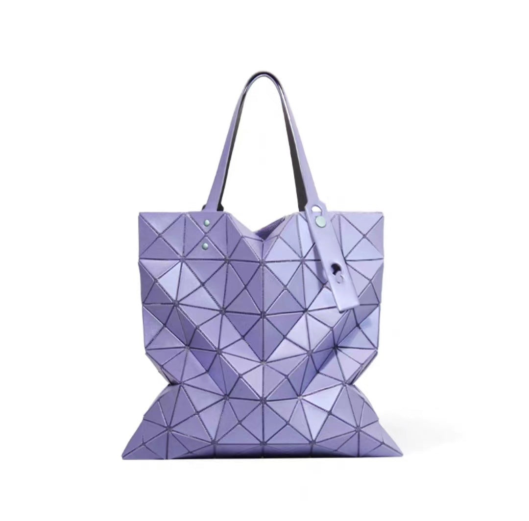 Women's Fashion Simple Rhombus Geometric Trend Stitching Shoulder Bags