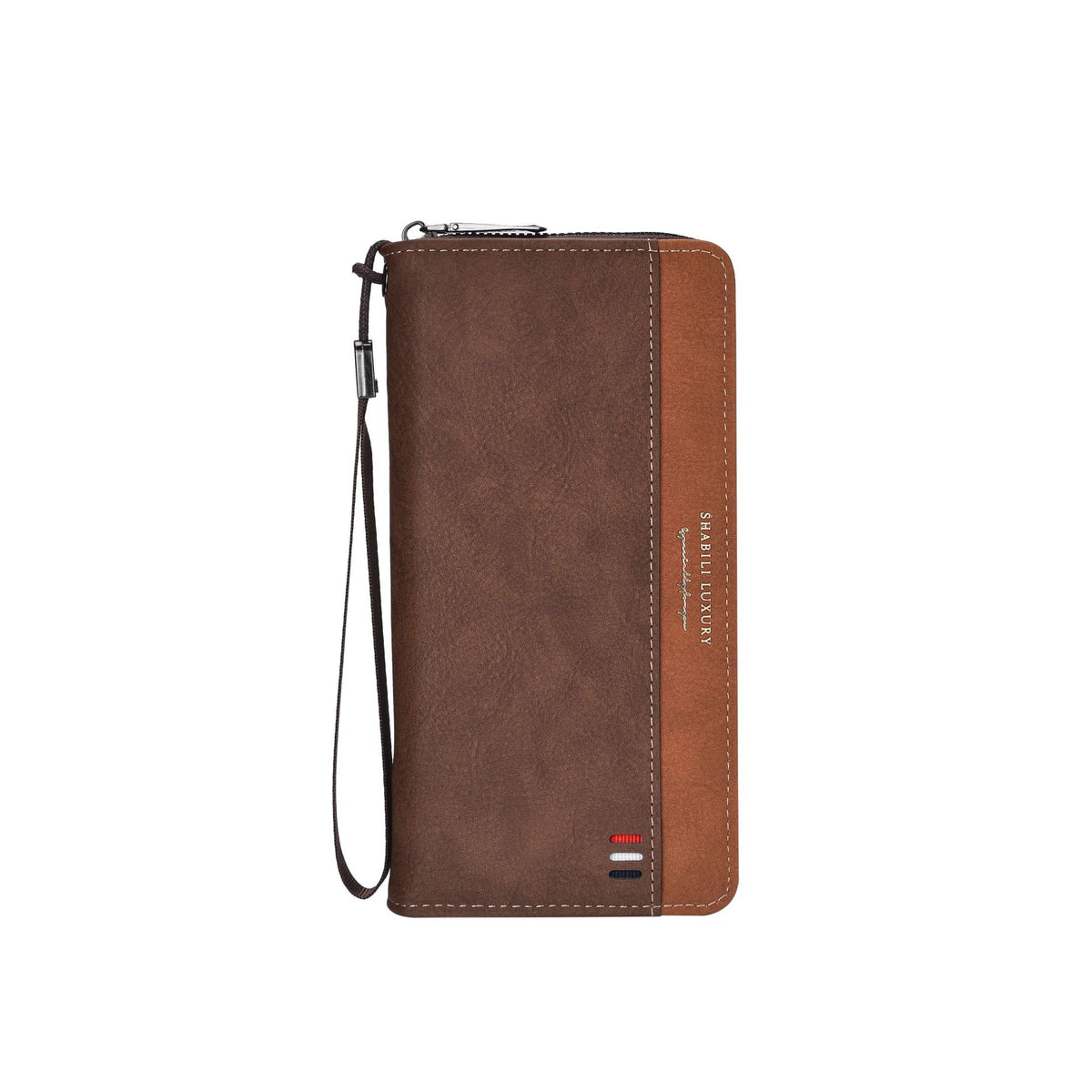 Men's Long Zipper Multiple Slots Large Capacity Mobile Men's Wallet