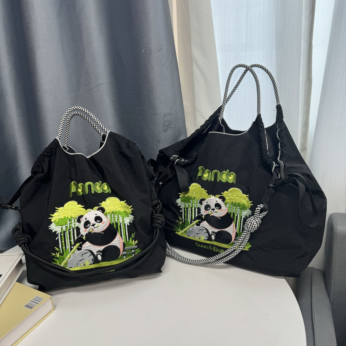 Women's Nylon Embroidered Fashion Niche Large Capacity One Women's Shoulder Bag