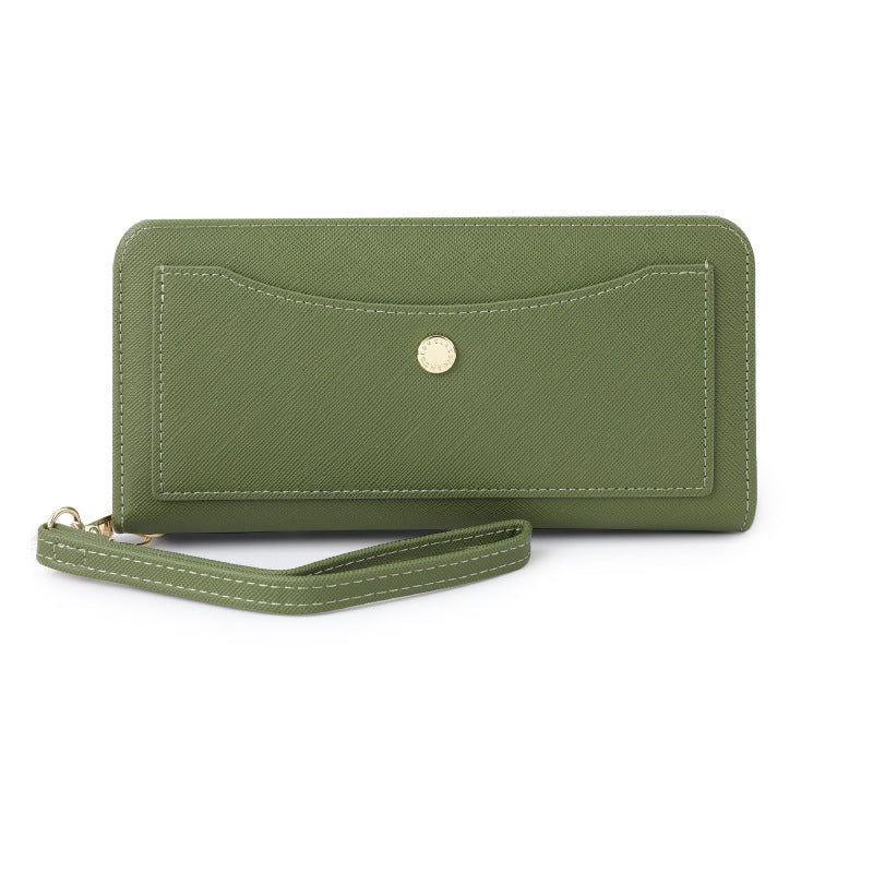 Women's Large Capacity Fashion Advanced Leather Long Ladies Wallet