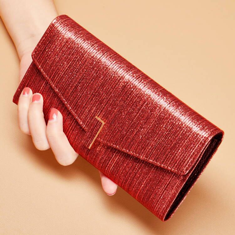 Women's Long Genuine Leather Design Fashion Elegant Ladies Wallets