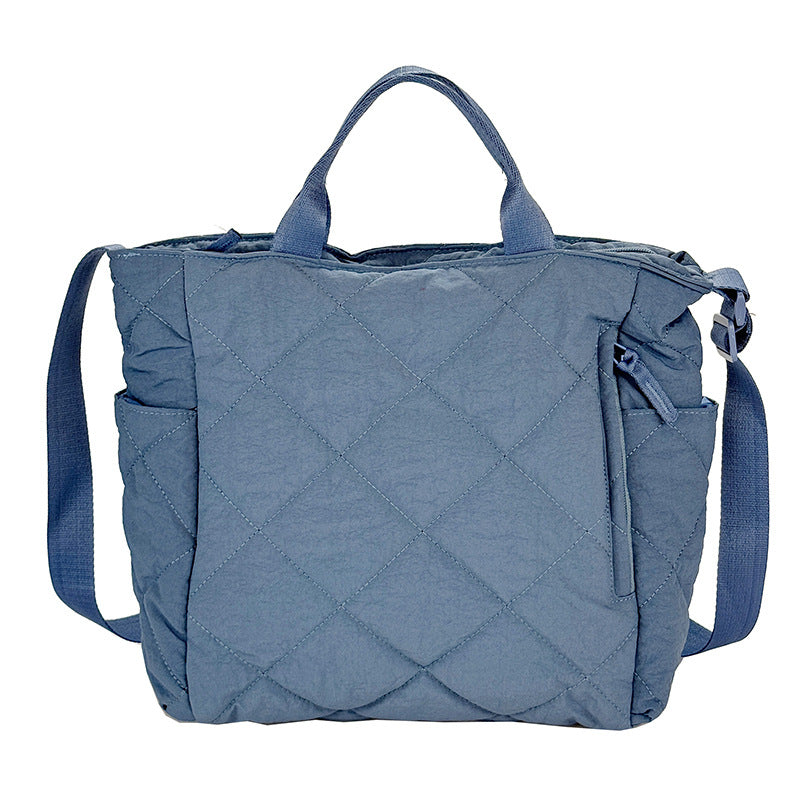 Textured Down Commuter Large Capacity Campus Class Commute Women's Handbag