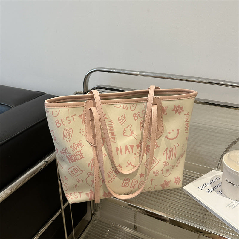 Commuter Large Capacity Personality Trendy Pendant Summer Popular Women's Shoulder Bag