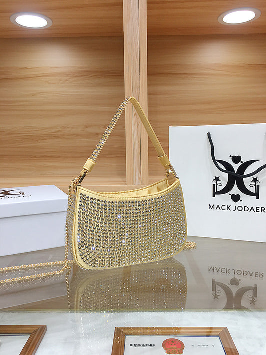 Women's High-grade Exquisite Dinner Rhinestone Chain Handbags