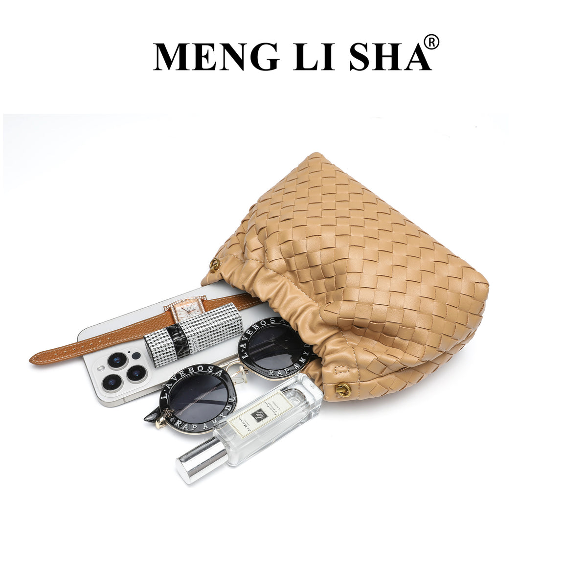 Design Chain Woven Cloud Simple Stylish Textured Women's Handbag