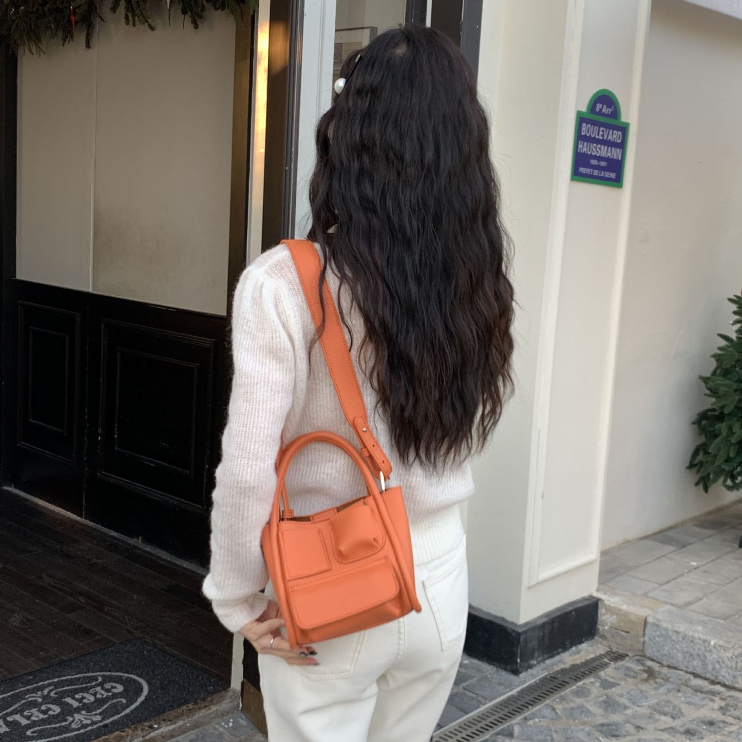 Women's Niche Design Fashion Macaron Vegetable Basket Shoulder Bags