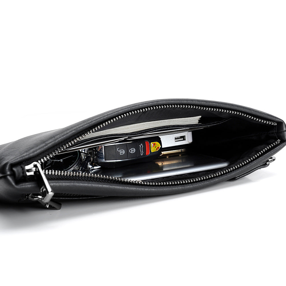 Men's Embossed Clutch Business Large Capacity Envelope Handbags