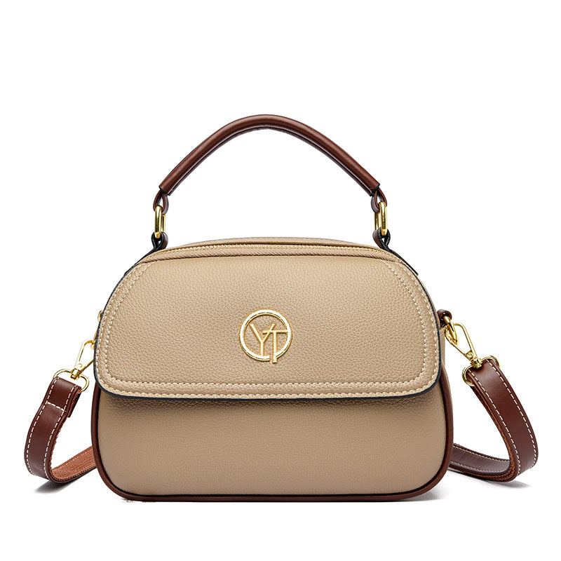 Women's Simple Wide Strap Korean Style Elegant Shoulder Bags