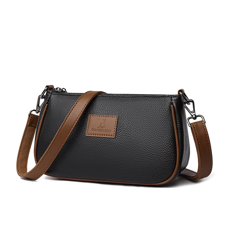 Women's Genuine Leather Trendy High-grade Niche Underarm Crossbody Bags