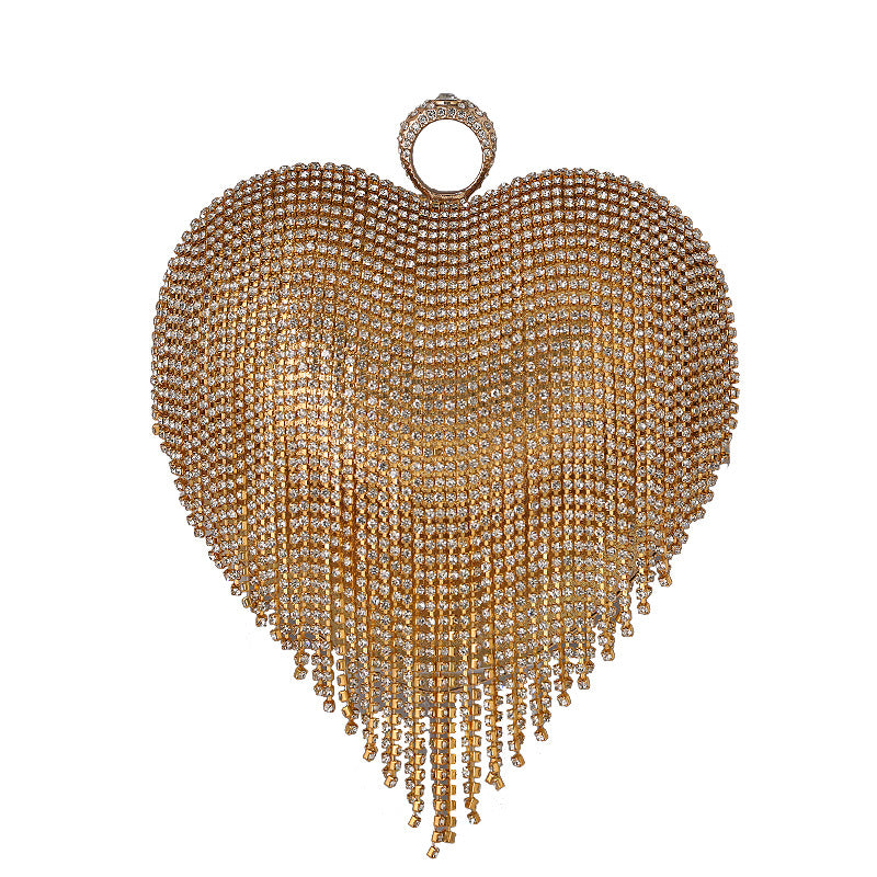 Classic Heart Fashion Diamond Banquet Dress Evening Bags
