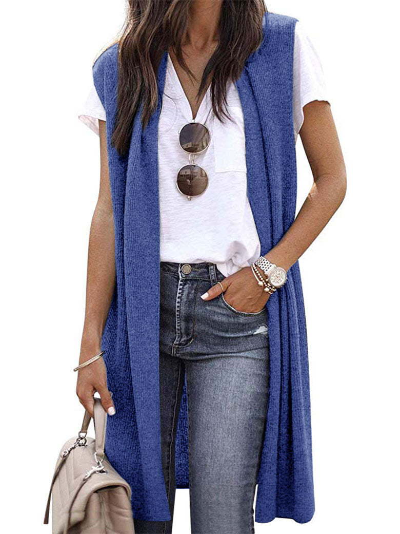 Women's Fashion Trendy Mid-length Sleeveless For Vests