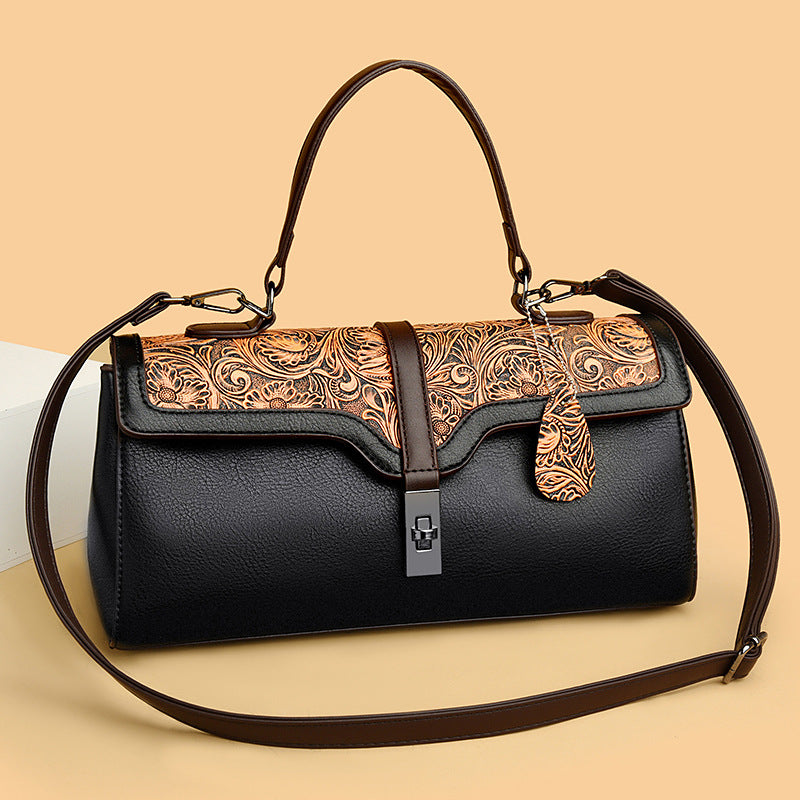 Women's Retro Fashion Pillow Cool Contrast Color Women's Handbag