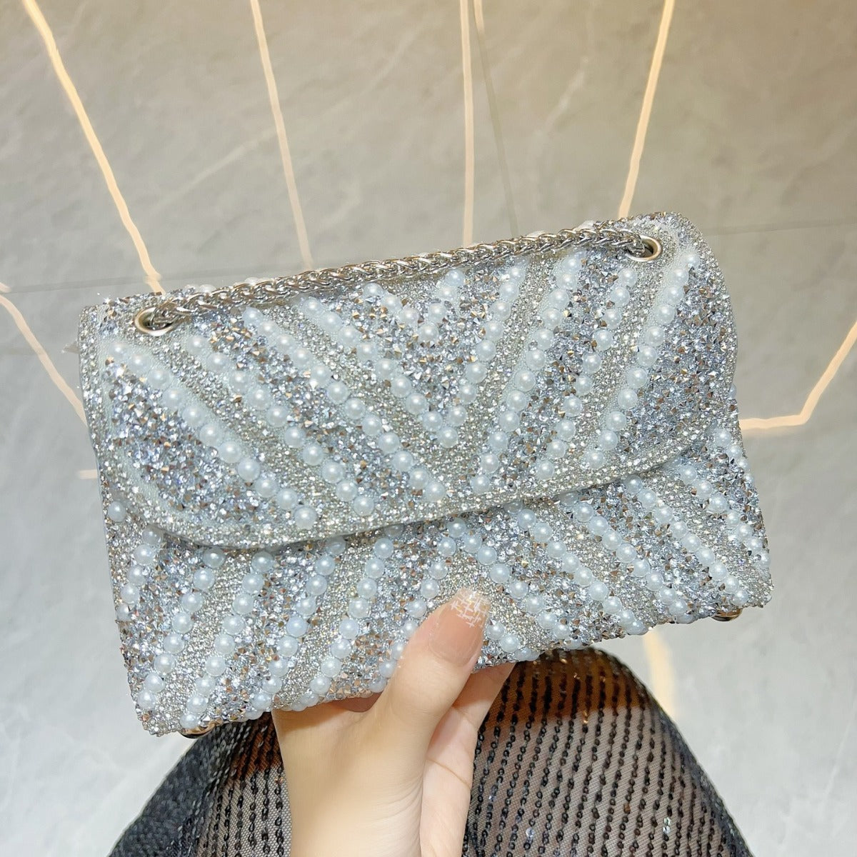 Full Diamond Clutch High-grade Banquet Underarm Handbags