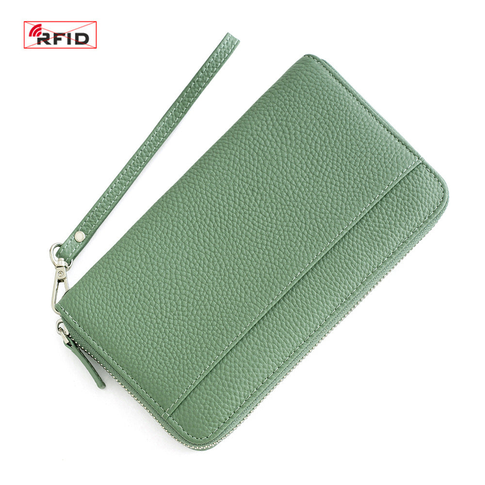 Women's Large Capacity Leather Passport Wrapper Multiple Bags