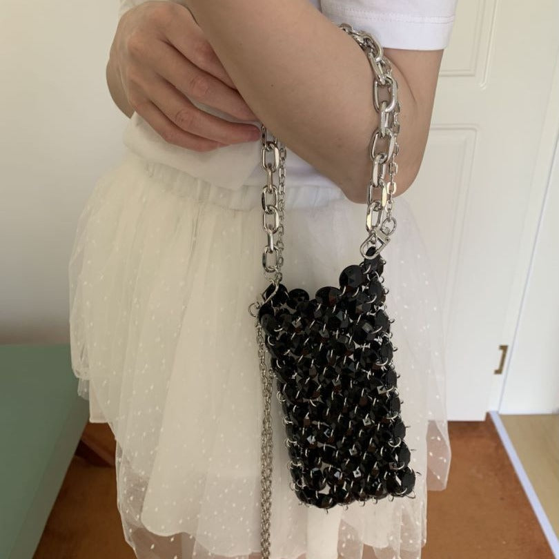 Handmade Niche Fairy Steamed Crystal Bun Crossbody Bags