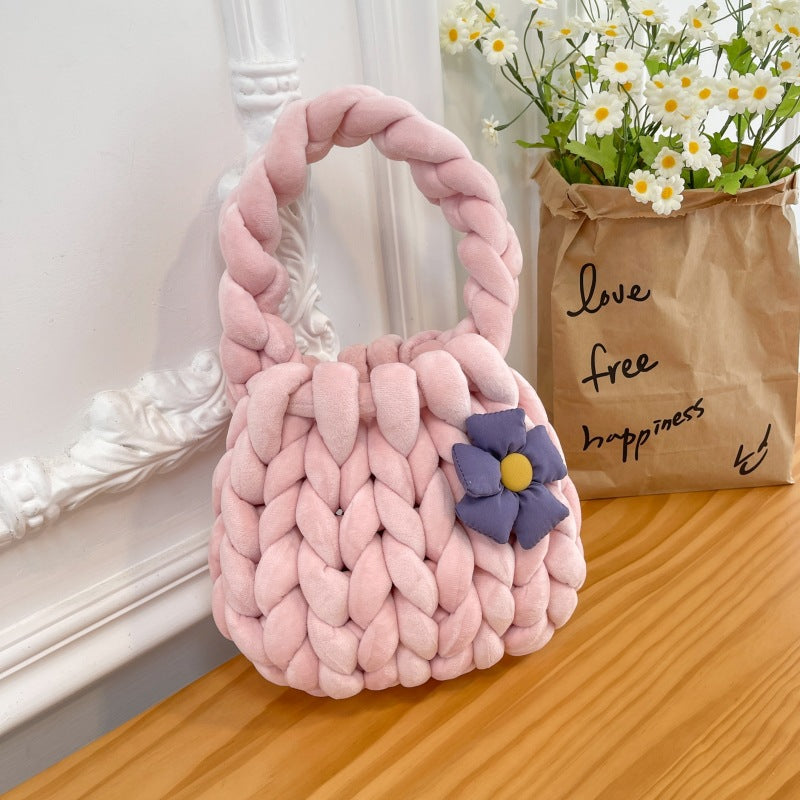 Homemade Iceland Wool Flower Underarm Free Girlfriend Gift Bags